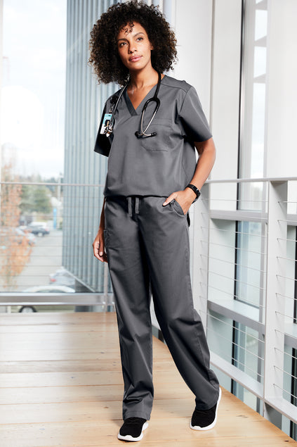 WW3160 - Wink® Unisex WorkFlex Chest Pocket V-Neck Top