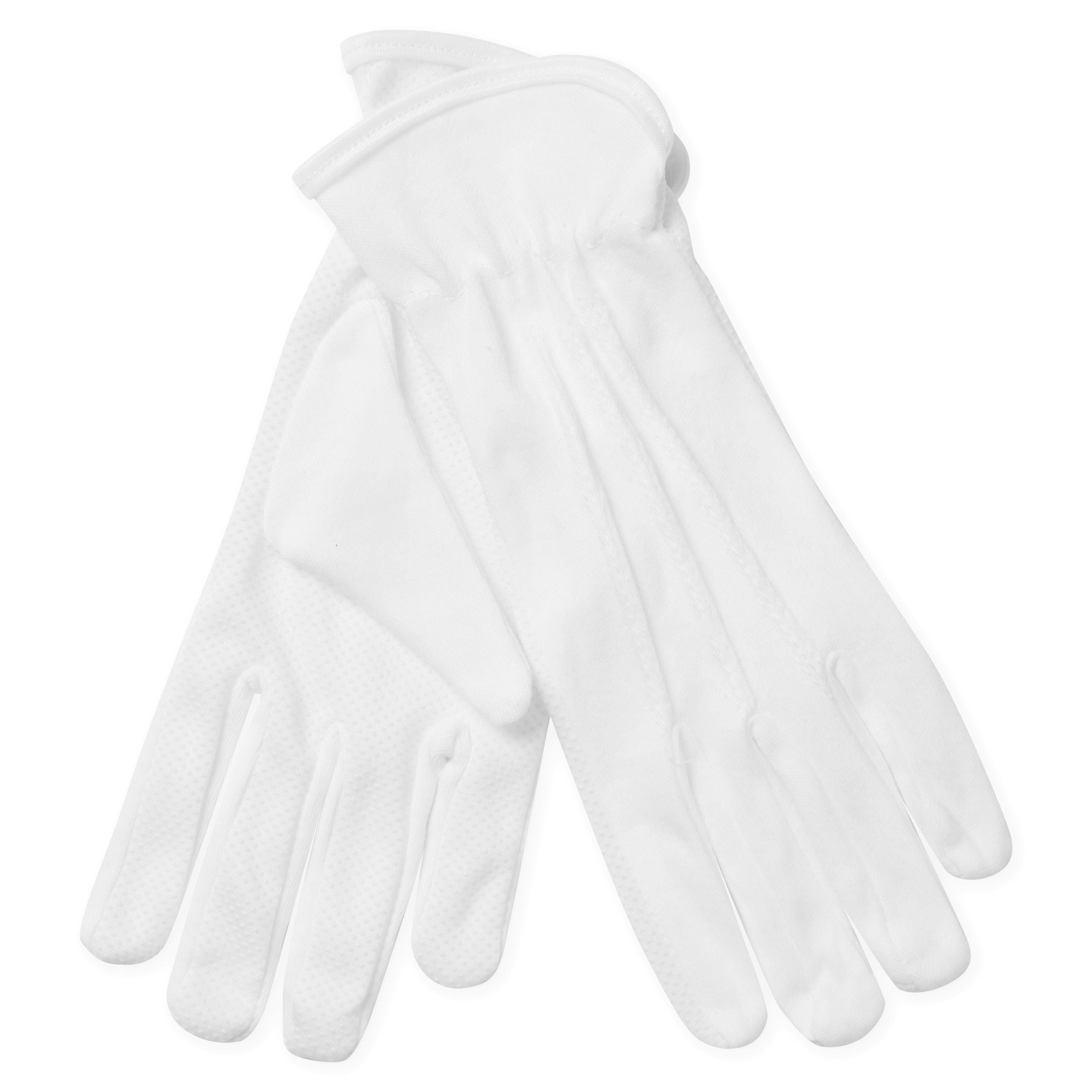 White Waiter Gloves - 12ct Per Bag - Large