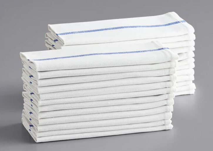 Kitchen Side Towel w/Center Stripe